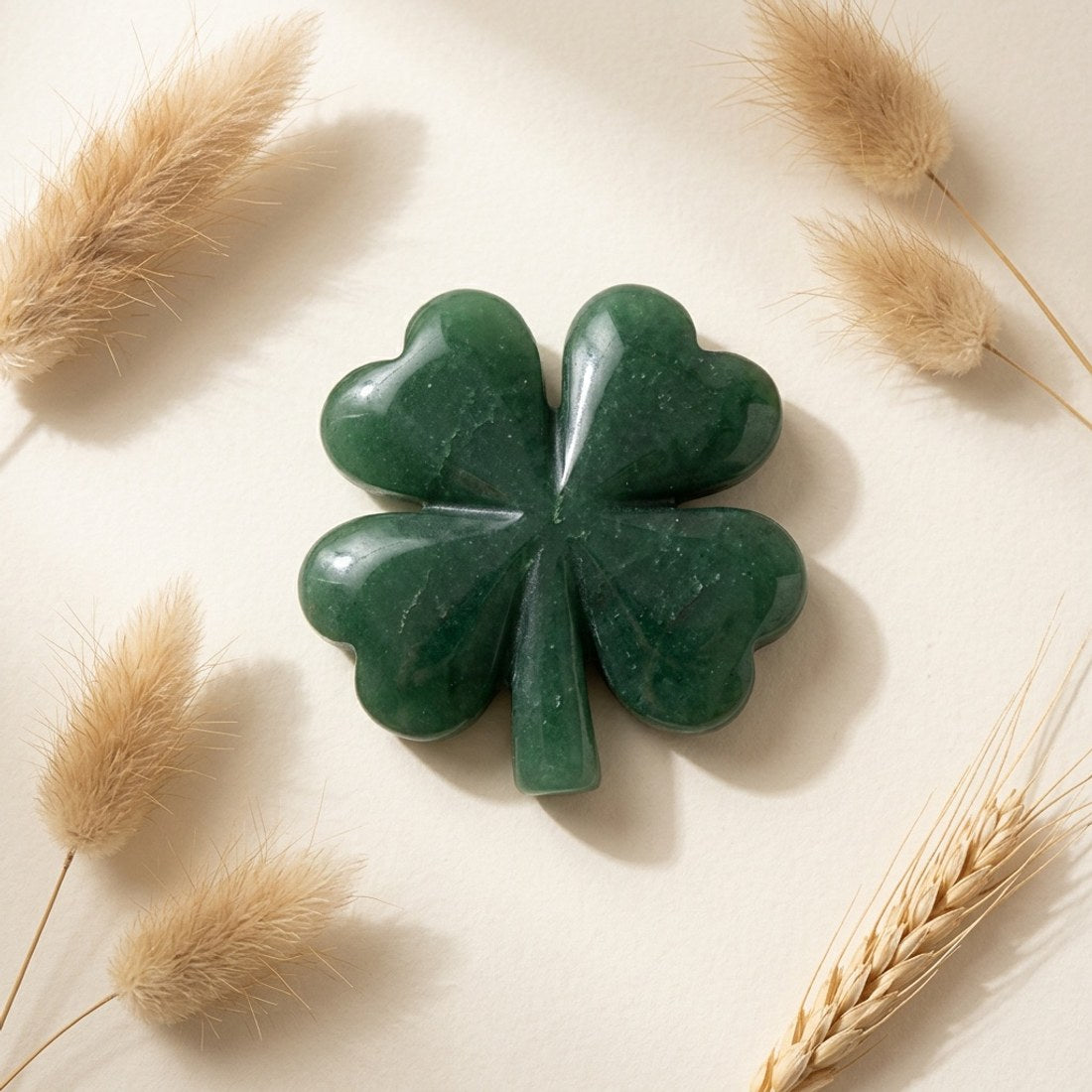 Green Aventurine Four Leaf Clover 5cm