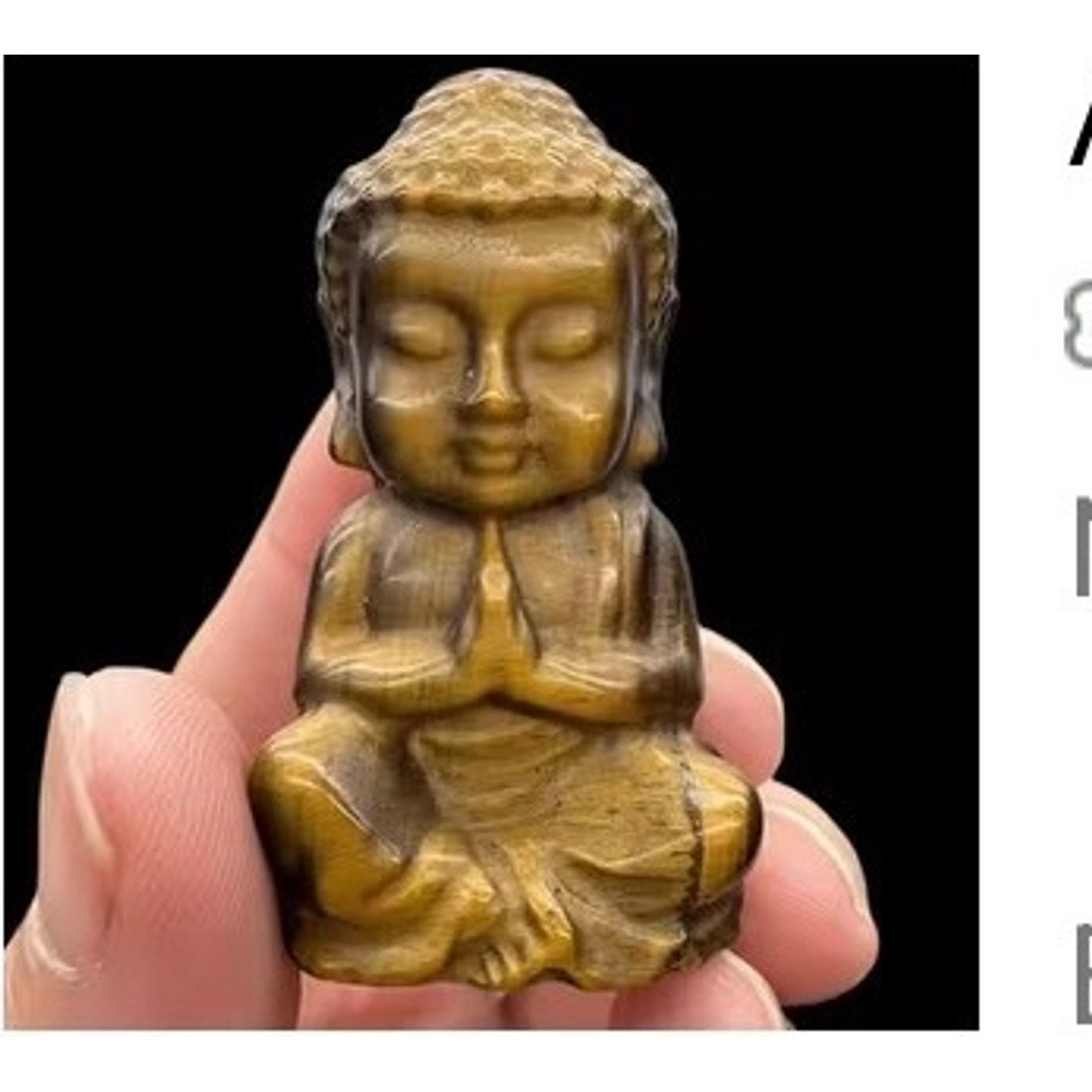 Tigers Eye Buddha Carving 5cm