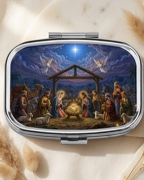 Nativity Birth Scene Pill Box