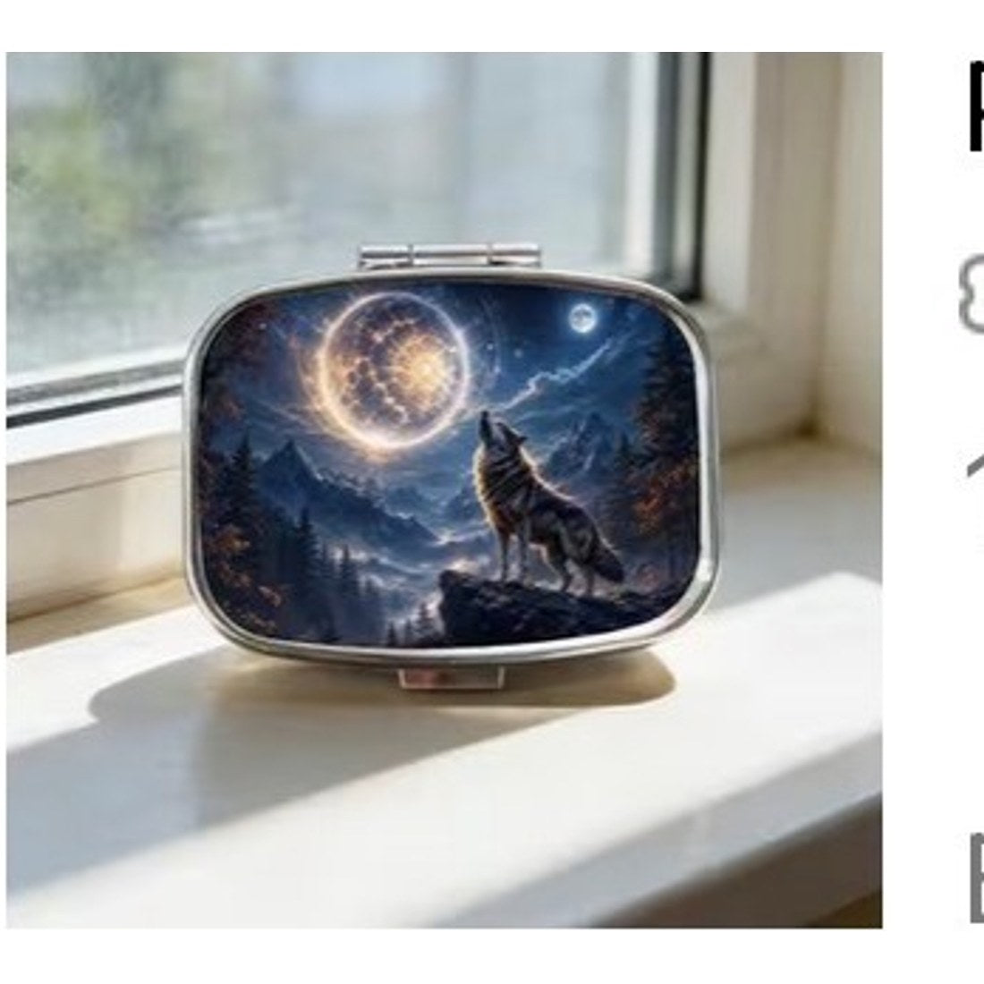 Howling Wolf Moon Pill Storage Box
