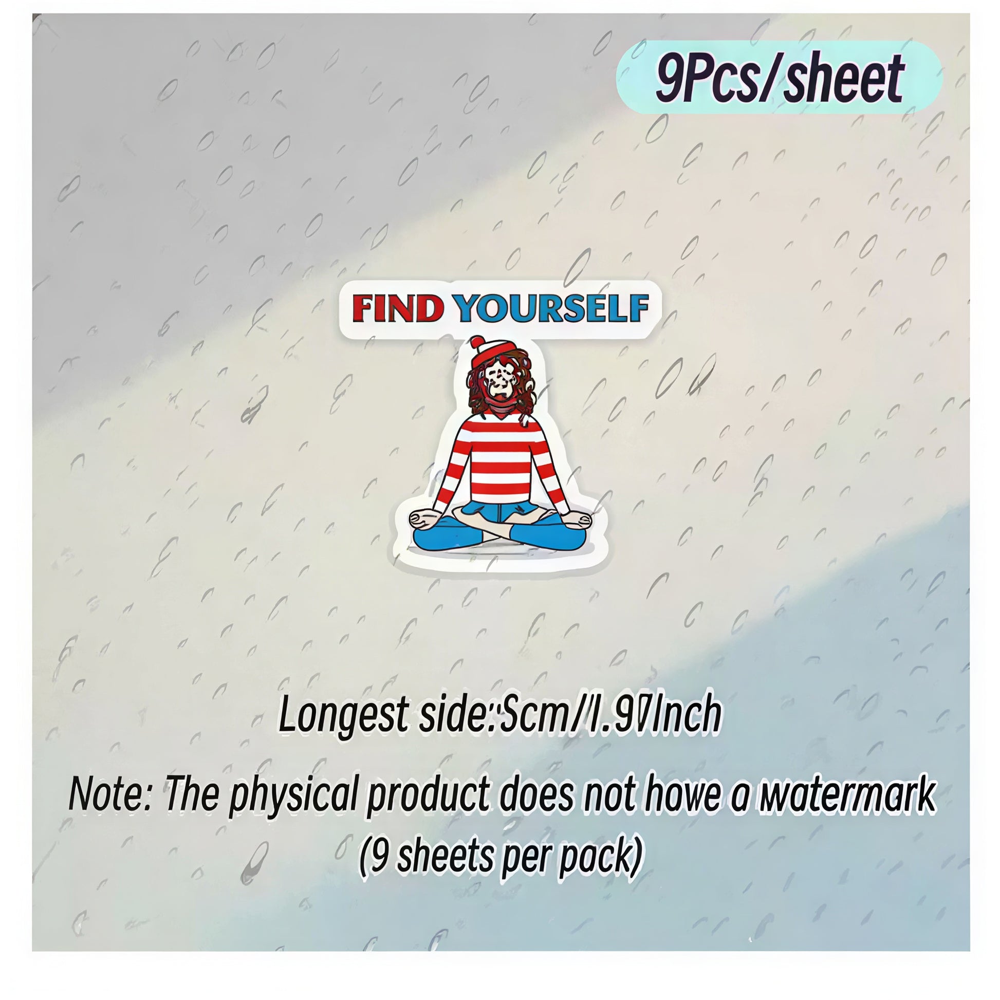 "Find Yourself" Sticker Sheets (9pc)