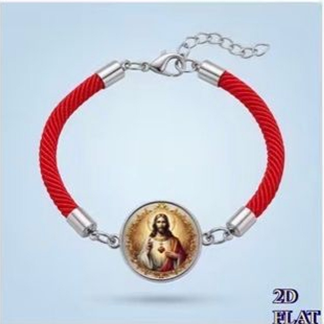 Sacred Heart Cord Bracelet