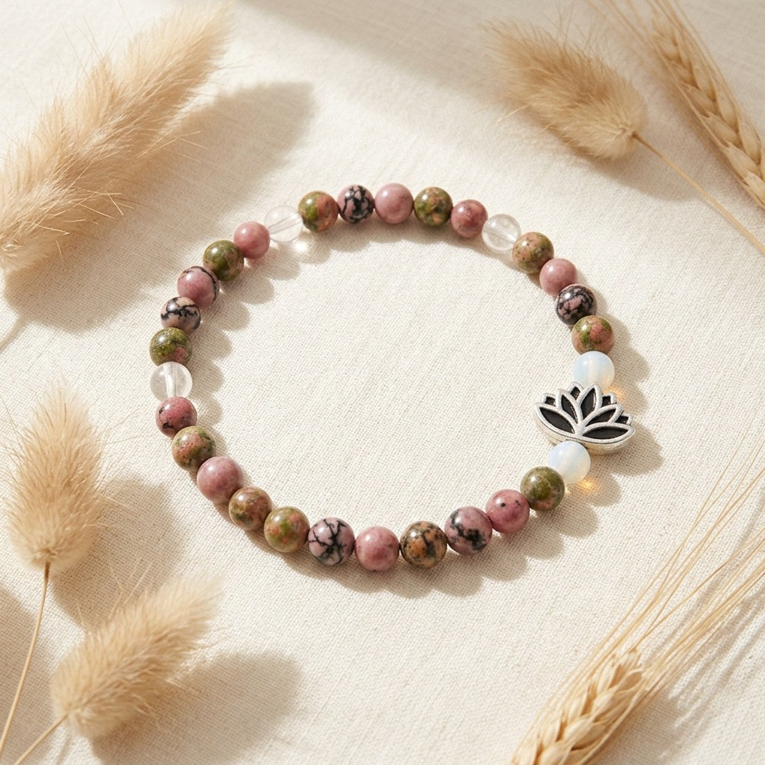 Aura Bracelet with Chakra Lotus