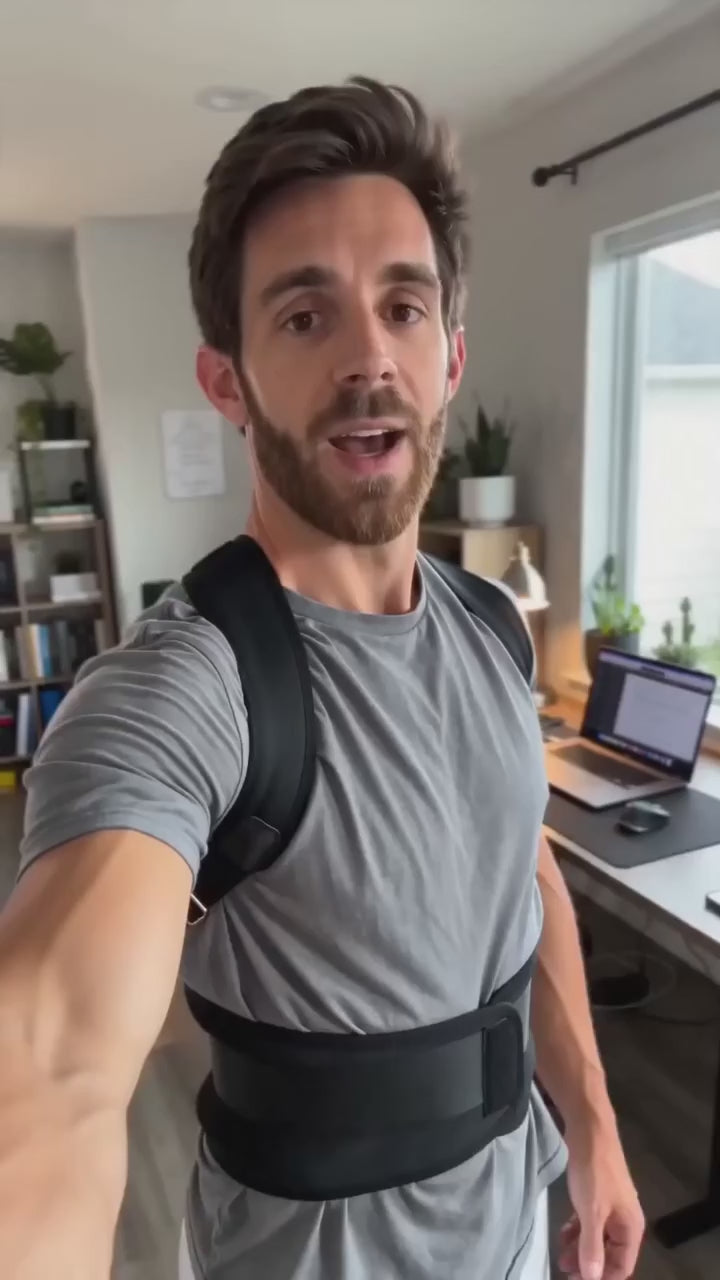 Posture belt — how it works, worn demo
